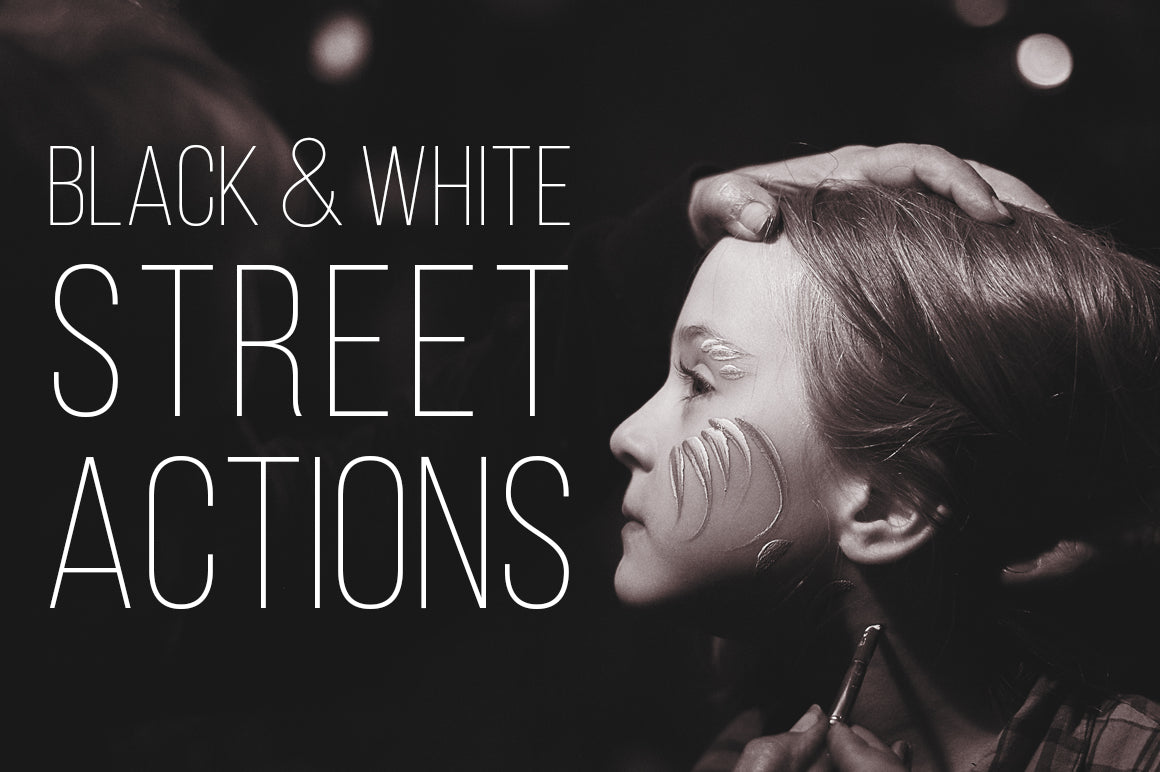 B&W Street Photograpy Photoshop Actions