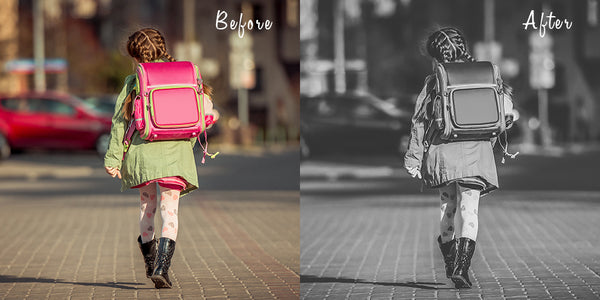 Smoky b&w Lightroom preset