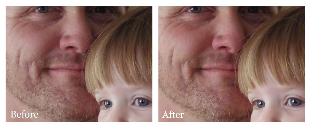 Before and After Topaz DeJPEG